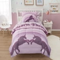 thumbnail image 1 of Kids Unicorn Forever Bed in a Bag 5 Piece Comforter, Sham & Sheet Set Twin, 1 of 7
