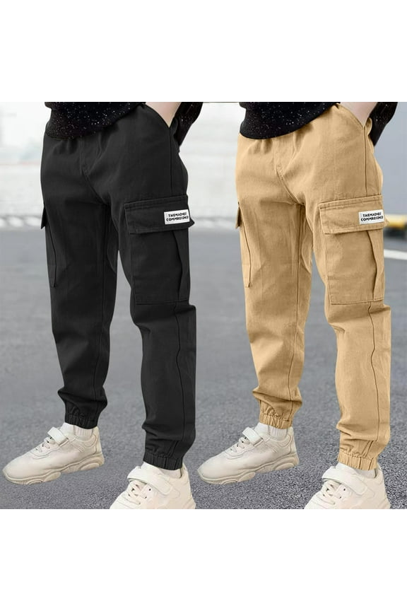 Kids Uniforms for Girls Uniform Pants New Fashion Children 2pc Pants Men Work Pants Children Pocket Guard Pants Casual Outwear Pants Style B-5 Gray 3 Years