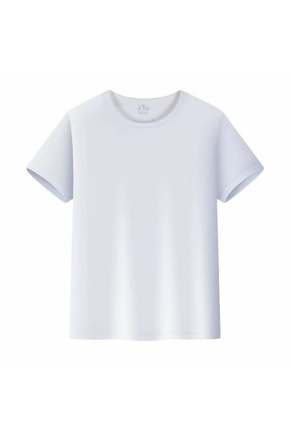 Kids' Unisex Crew Neck T-Shirts 5-Pack - Breathable Cotton Toddler Tops (Size 2T-6)