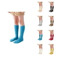 thumbnail image 1 of Kids Unisex Crew Socks, Soft Cotton Solid Color Dress Ankle Socks for Toddlers, Pack of 5, Happy Face Casual Fun Socks, 1 of 5