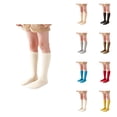 thumbnail image 1 of Kids Unisex Crew Socks, Soft Cotton Solid Color Dress Ankle Socks for Toddlers, Pack of 5, Happy Face Casual Fun Socks, 1 of 5