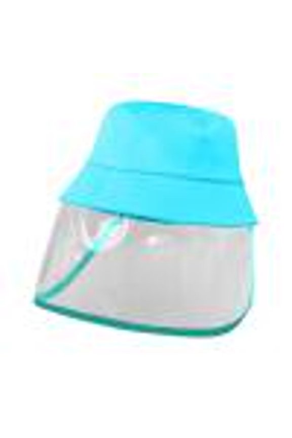 Kids Unisex Solid Color Visor Shield Bucket Hat Protective Fishmen Sun Cap