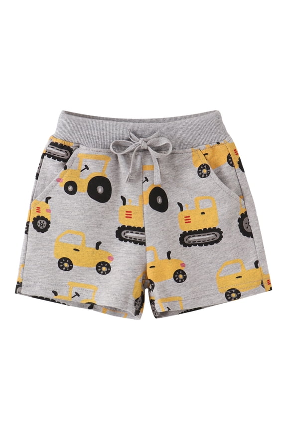 Kids Unisex Summer Casual Shorts Cute Cartoon Character Pattern Printed Active Swim Board Short Pants