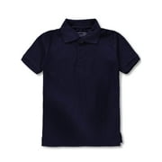 KIDS UNIVERSITY Youth Unisex S/S Pique Polo - navy, 18 (Big Boys)