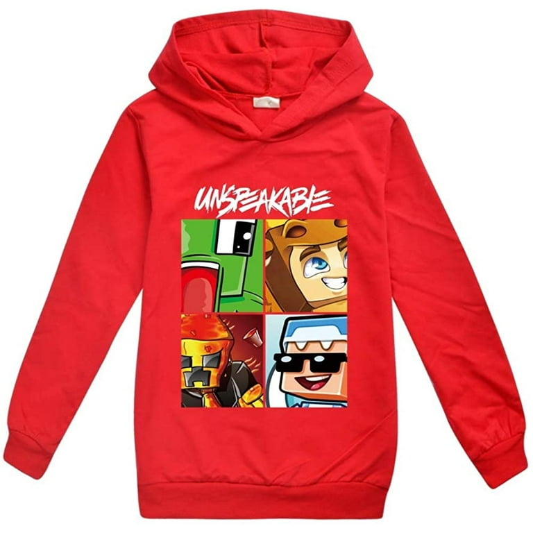 Kids Unspeakable Funny  Gamer Pullover Hoodies for Boys and