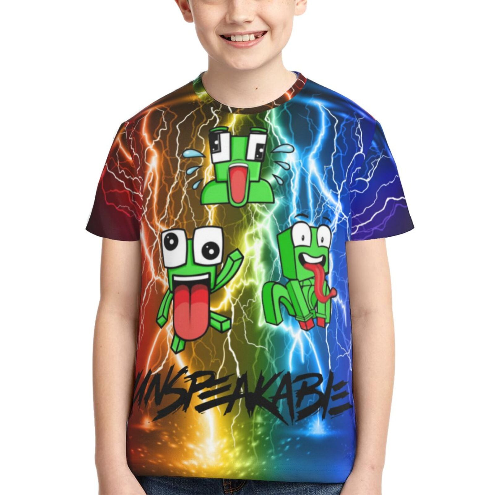 Kids Unspeakable Tshirt, Crew Neck Shirt Cartoon Short Sleeve Tee Shirts  for Boys Girls Teen - Walmart.com