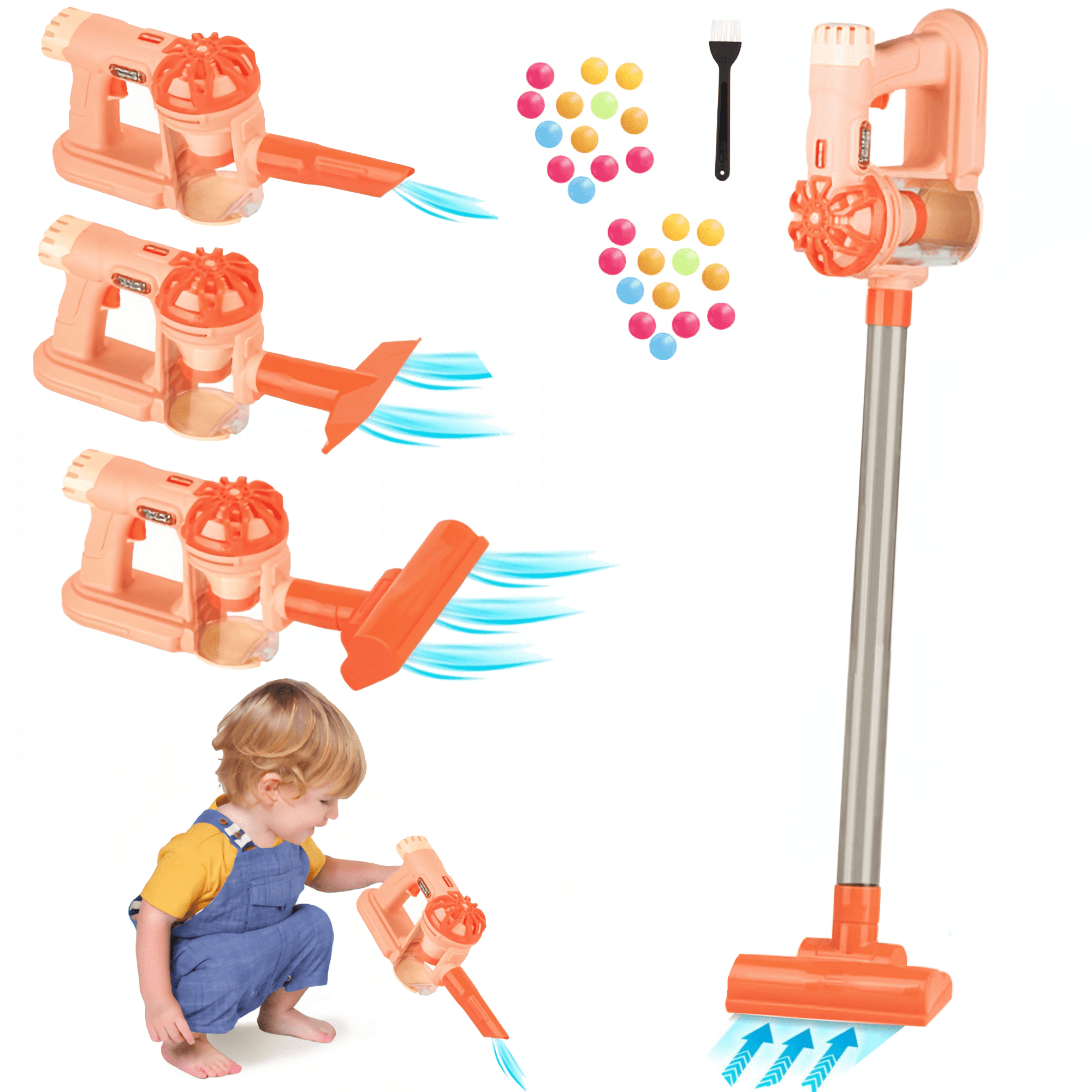 Kids Vacuum Cleaner,Toy Vacuum Cleaner,4 in 1 Kids Vacuum That Really ...