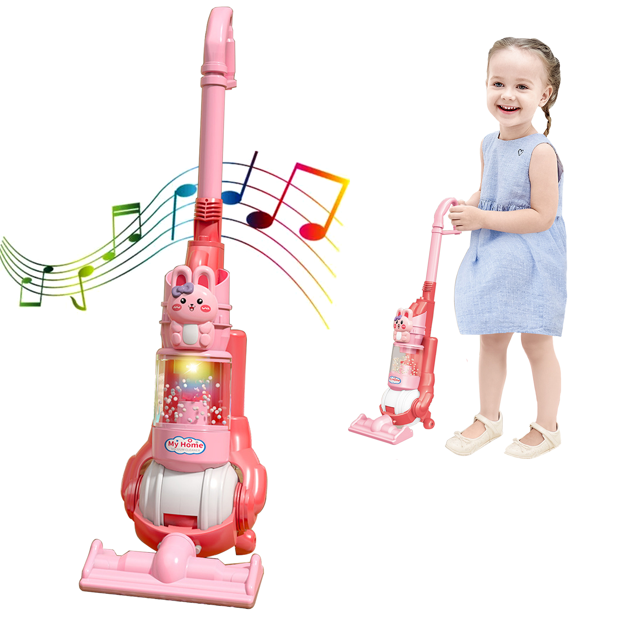 Adofi Kids Vacuum Cleaner Pink Bright Light And Sounds Walmart Adofi Kids Vacuum Cleaner Pink Bright Light And Sounds Walmart