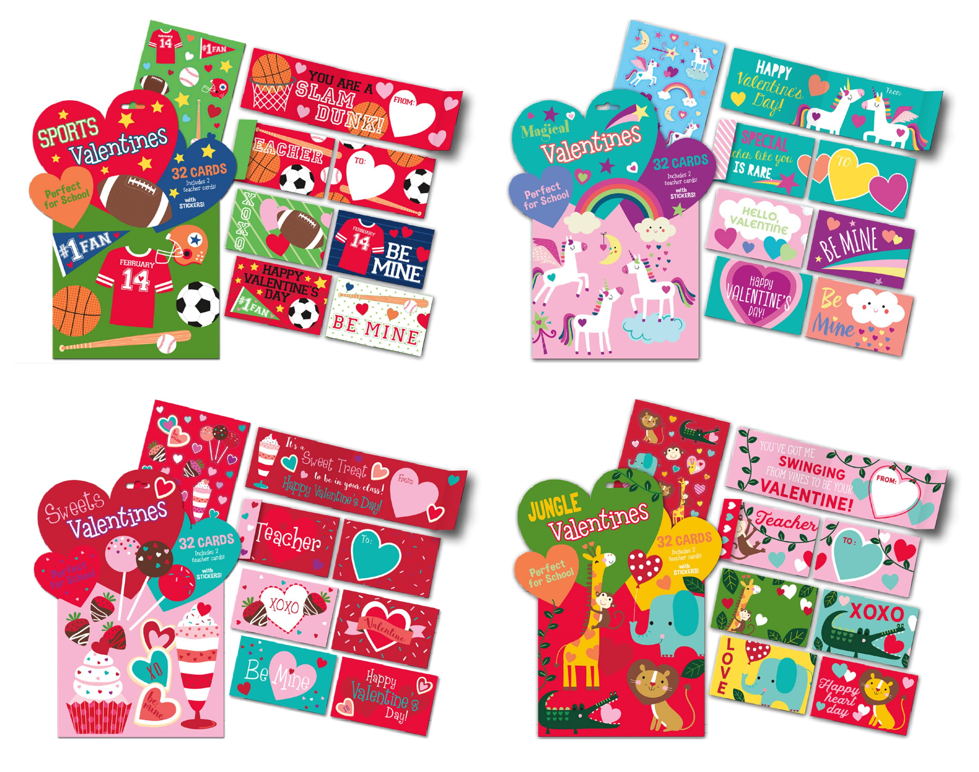 Kids Valentine s School Value Pack Cards 128 Valentine Cards Total. Perfect for School