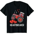 thumbnail image 1 of Kids Valentines Day Tractor Heartbreaker Truck Toddler Boys Kids T-Shirt, 1 of 3