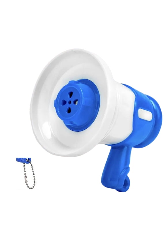 Kids Voice Changer Toy Trumpet Megaphone with Music and Recording Microphone for Women Keychain Decoration Accessories