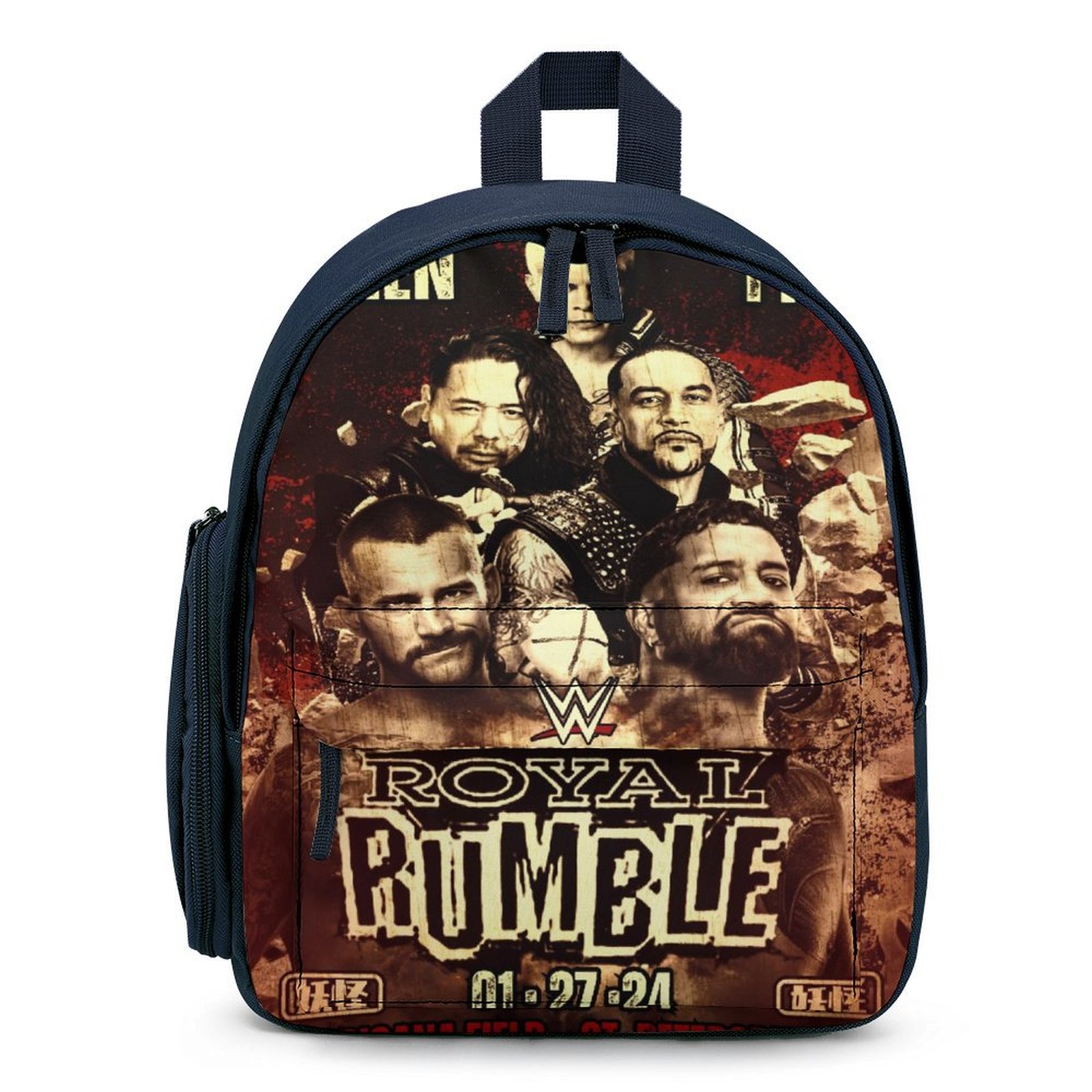 WWE Small Backpack Small Bookbag Cartoon Backpack Gifts