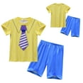 thumbnail image 1 of Kids Wade Costume Set Water Element 2 Piece Pajamas Dress Up for 4-9Y, 1 of 6