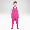 thumbnail image 1 of Kids Waders Youth Fishing Waders With Boots Waterproof Overalls Suspender Dirty Proof Rain Bib Overalls 7-8 Years Cute&nbsp;Boy Girl&nbsp;Clothing, 1 of 4