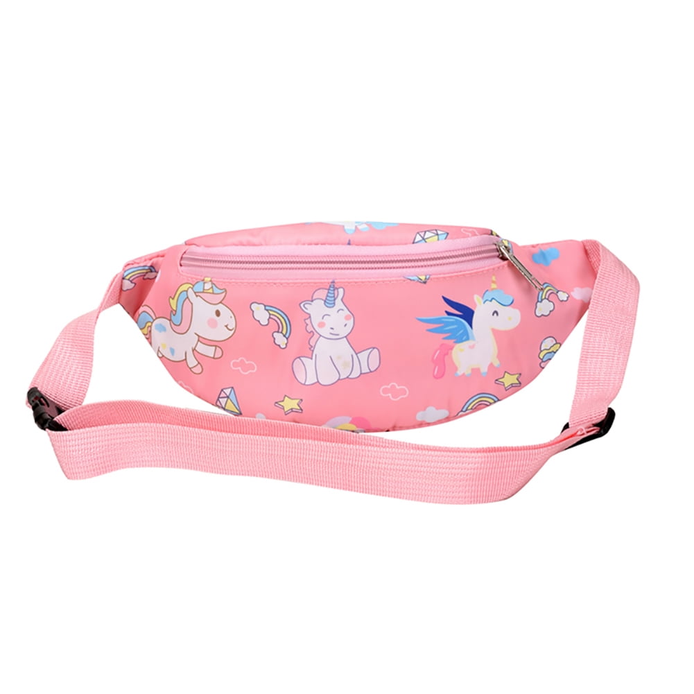 Kids Waist Pack Cute Cartoon Unicorn Fanny Chest Belt Messenger Bag School Bag for Kids