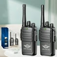 thumbnail image 1 of Kids Walkie Talkies 2 Way Radio Up to 200M Range, 2Pcs Children's Wireless Interphone Toy With A LCD Screen for Outdoors Camping Hiking Adventure Gear within 200 Meters, Black, 1 of 6