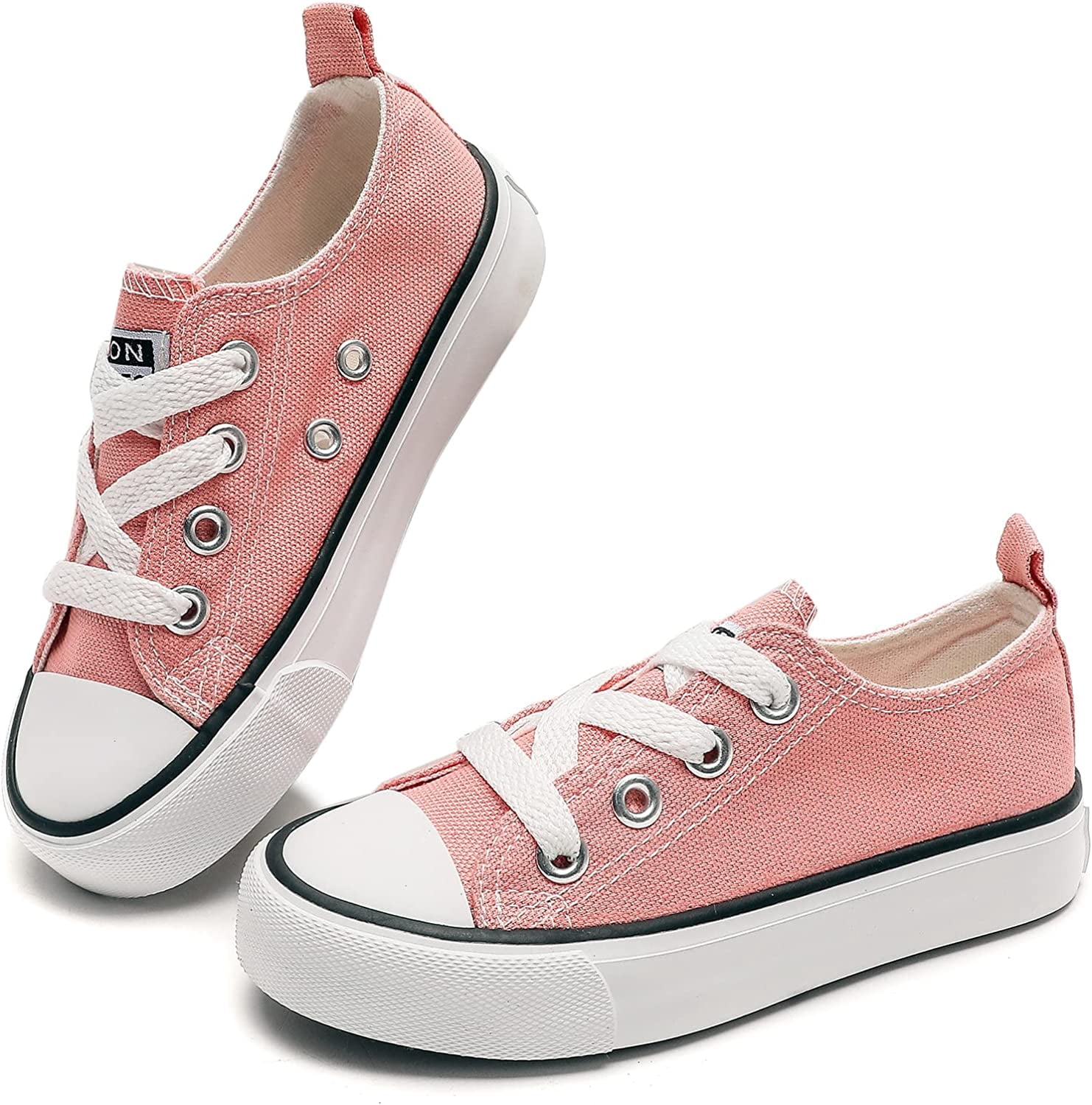 Kids PU Leather Low Top Sneakers - Platform Walking Shoes For Boys And Girls