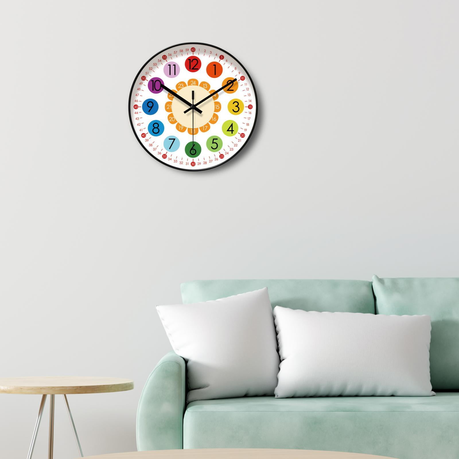 Kids Wall Clock, Clock Wall Art Clock, Silent Hanging Children Clock ...