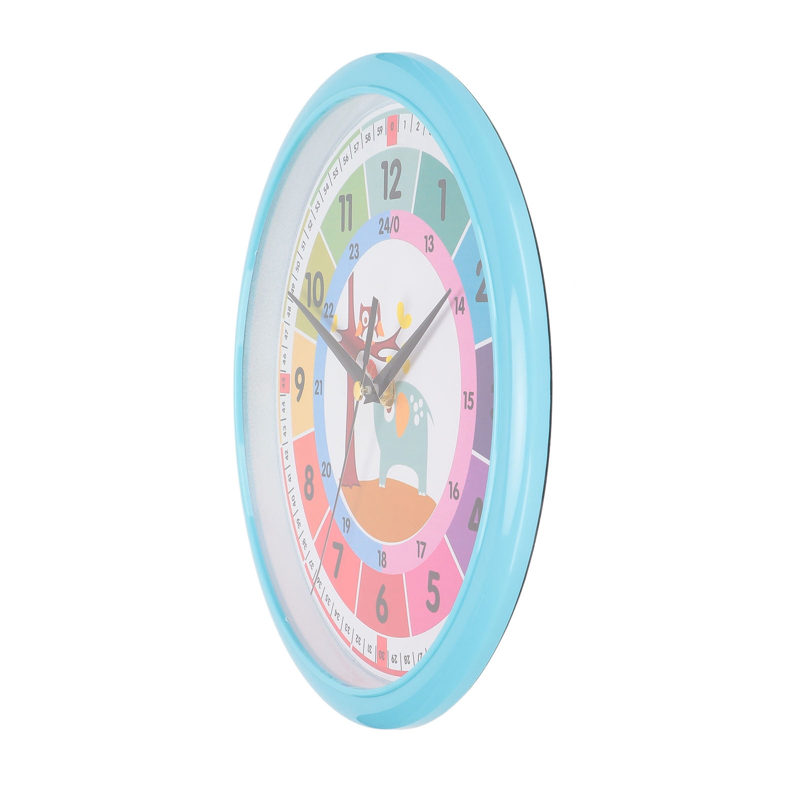 Kids Wall Clock, Learning Clock 12 Inch Teaching Clock Silent Movement