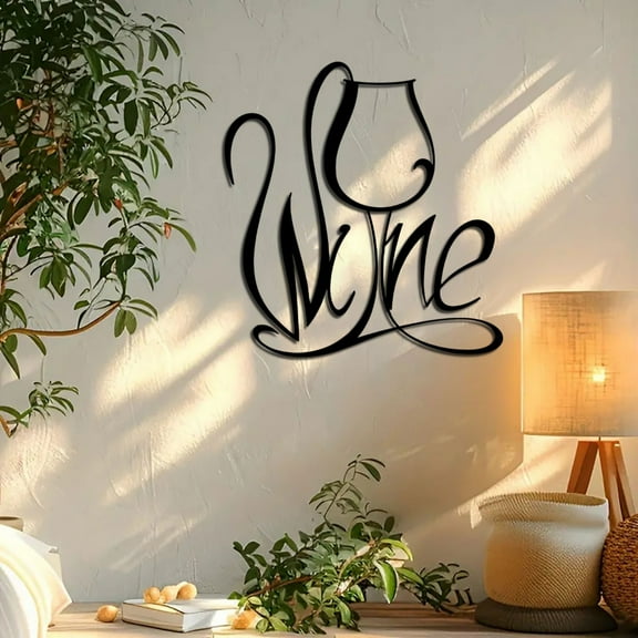 Kids Wall Stickers,Wine Metal Wall Art Cup Wall Decor Wall Art Wall Decor Metal Wall Art Word Art Wall Decor Wire Script Wall Decor Metal Wall Art Dining Room Wall Decor