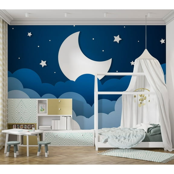 Kids Wallpaper Wall Mural - Abstract Moon Dream