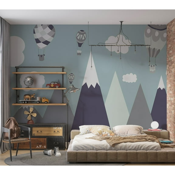 Kids Wallpaper Wall Mural - Balloon Land