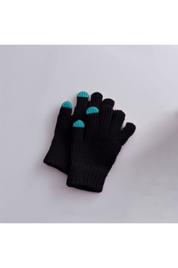 Kids Warm Knit Gloves, Kids Knitted Gloves Soft Thermal Gloves, Toddler Magic Gloves Full Finger Gloves, Stretchy Warm Gloves for Boys and Girls