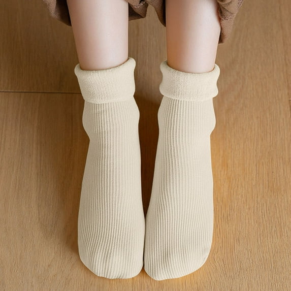 Kids Warm Socks for Comfort Soft Velvet Thermal Design Ideal for Winter Wear Cozy Footwear for Snow Days Accessory for Children