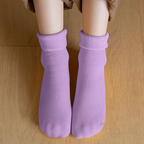 Kids Warm Socks for Comfort Soft Velvet Thermal Design Ideal for Winter Wear Cozy Footwear for Snow Days Accessory for Children