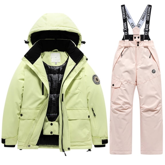 Kids Warm Thermal Snowsuit Winter Ski Outfits For Boys Girls Cold Weather Activities Boys Pajamas Long Sleeve Top Kids Funny Prints Pjs