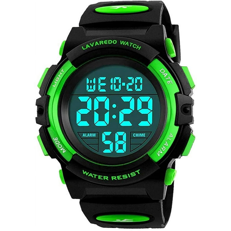 Kids Watch Boys Watch for 6 15 Year Old Boys Digital Sport Outdoor Multifunctional Chronograph LED 50 M Waterproof Alarm Calendar Analog Watch for Children with Silicone Band Walmart