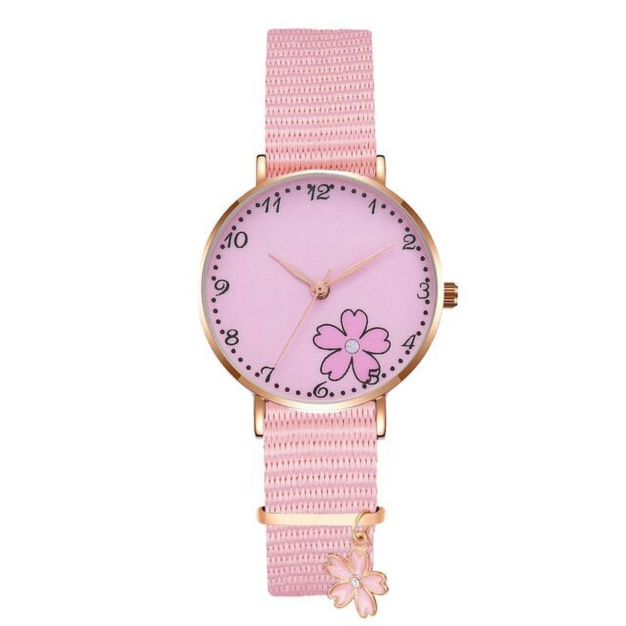 Kids Watches Set Students Children Pink Watch Girls Leather Strap Child Hours Quartz Wristwatch Girl Gift Clocks 20 Styles Quartz Wristwatches