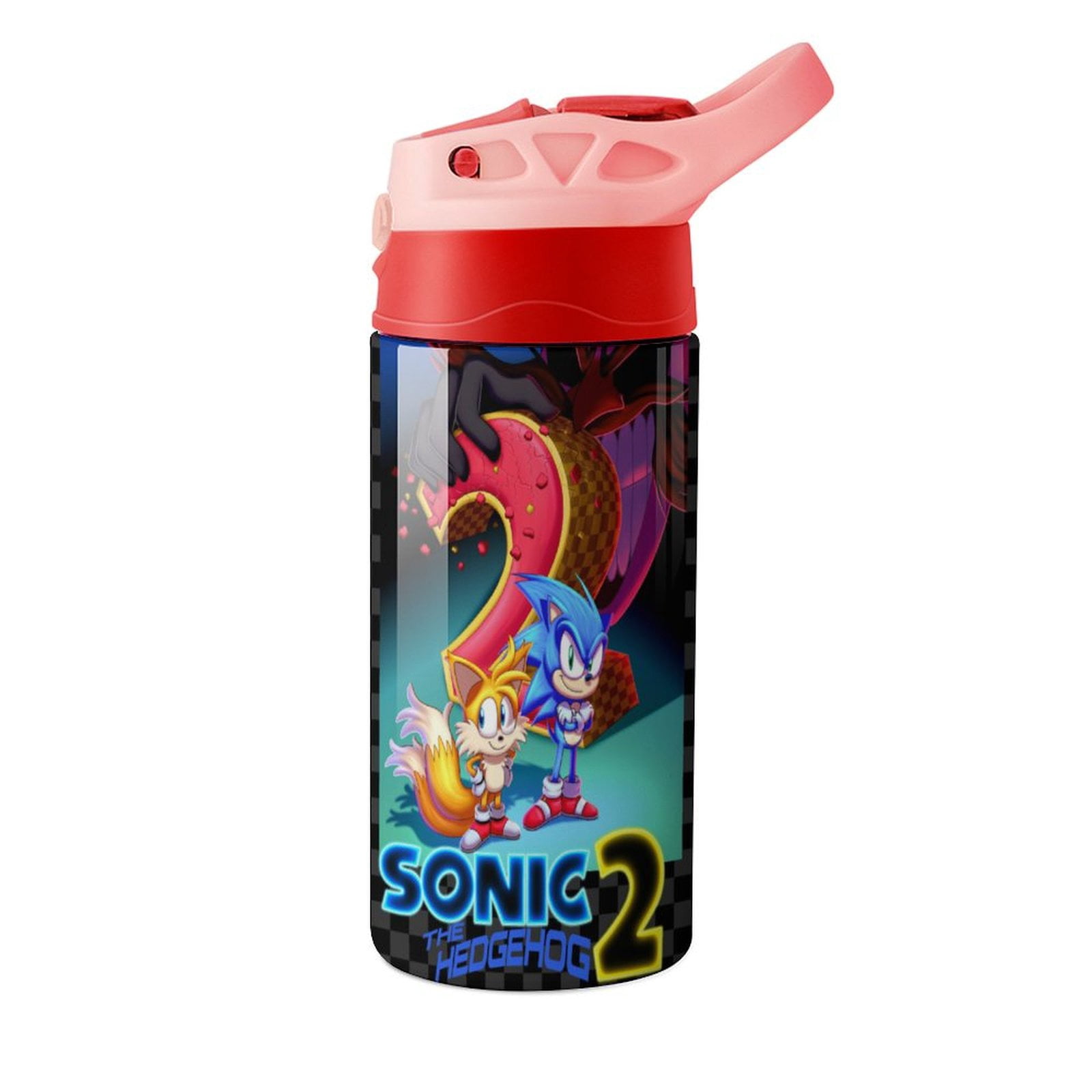 Kids Water Bottle with Straw Lid, Stainless Steel Vacuum Insulated ...