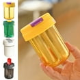 thumbnail image 1 of Kids Water Bottle with Straw Mini Plastic Sports Cup Leakproof Portable Drink Container for School Outdoor Travel Food Grade One Button Open Non Slip Handle Easy Clean White Yellow Green Black 8x11cm, 1 of 7