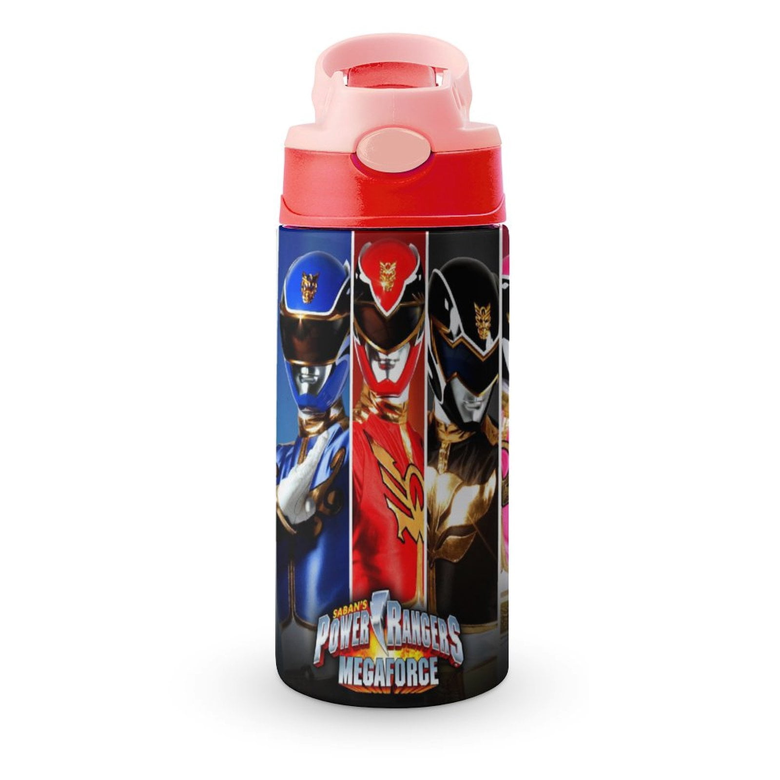 Kids Water Bottle with Straw - Power Rangers 16.9 Oz Stainless Steel ...