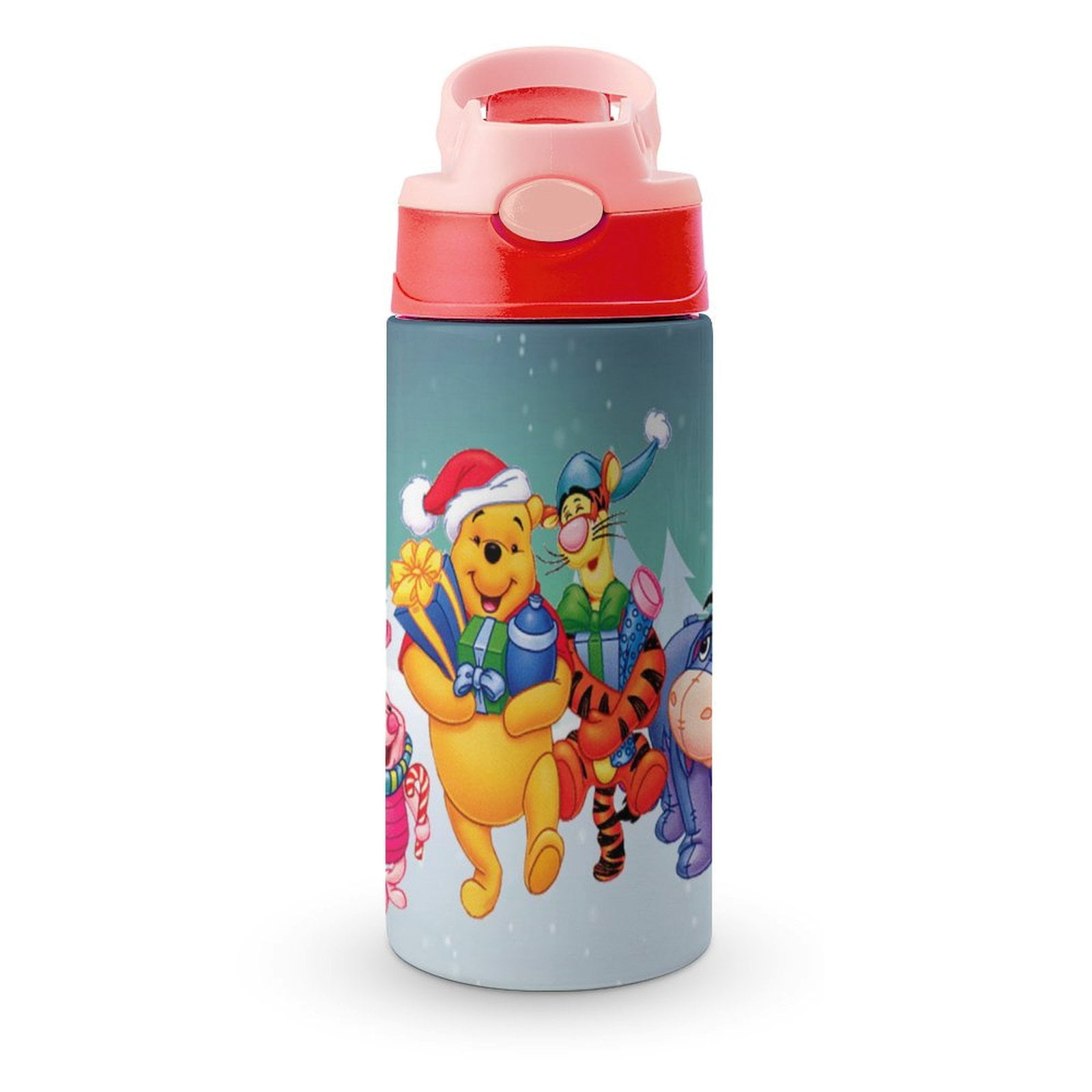 Kids Water Bottle with Straw - Winnie The Pooh 16.9 Oz Stainless Steel ...