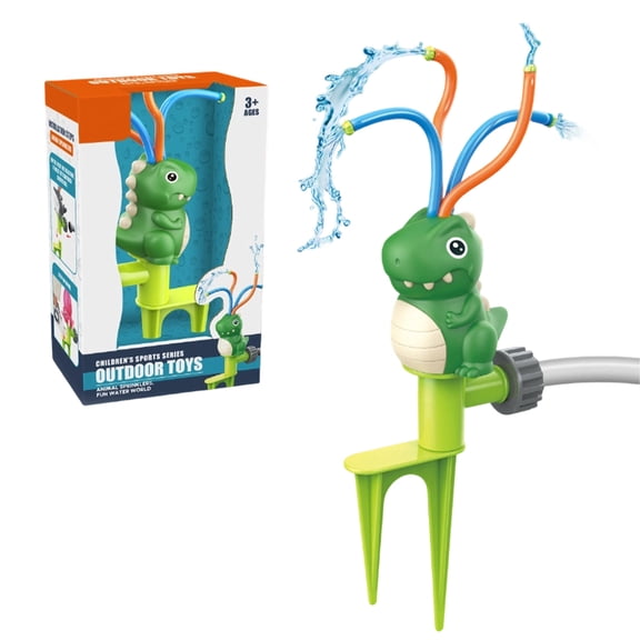 Kids Water Spray Sprinkler T-oys with Basketball Hoop and Pump Outdoor Lawn Splash Play Rotating Garden Water Game Set