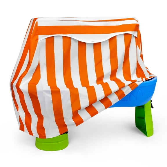 Kids Water Table Cover, Rain Showers Splash Pond Water Table, Outdoor Waterproof Anti-UV Kids Water Play Table Cover Orange