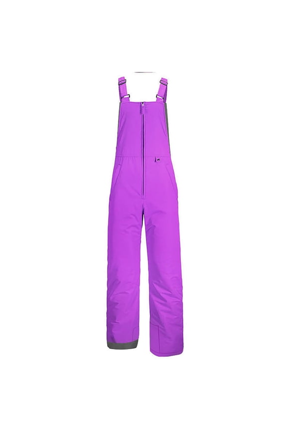 Kids Waterproof Insulated Ski Bib Pants - Windproof Snow Overalls with Reinforced Knees & Adjustable Straps for Boys & Girls (8-18 Years, 5 Colors)