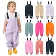 thumbnail image 1 of Kids Waterproof Rain Pants Four Season Lightweight & Adjustable Suspender Overalls Mud & Dirt Proof Thin Rain Gear for Toddlers Outdoor Play, 1 of 6
