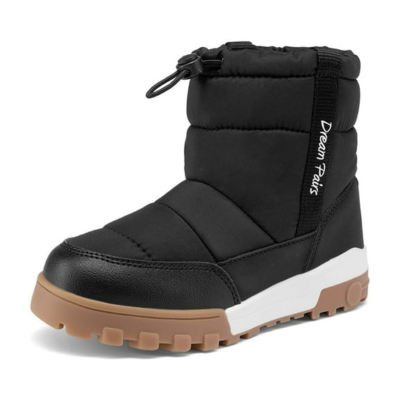 Kids Winter Snow Boots Slip Resistant Outdoor Cold Weather Boots for Boys Girls Toddler to Big Kid