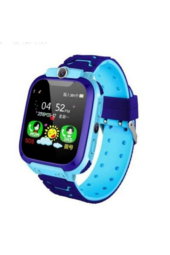 Kids Waterproof Smart Watch with Music Player Pedometer Flashlight, High-Resolution Touchscreen Watch with Video Camera, Kids Smartwatch with GPS Location, Emergency Button and SIM Card