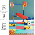 thumbnail image 1 of Kids Weight Bench Set - Adjustable Strength Training Equipment with Foam Barbell for Toddlers Ages 3+, 1 of 6