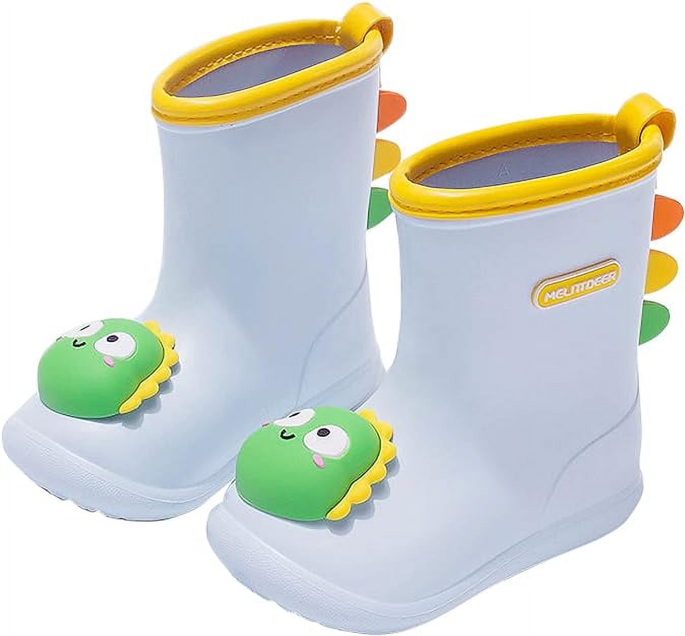 Kids Wellington Boots Girls Waterproof Rain Boots Boys EVA Non-Slip Lightweight Wellies Rubber Outdoor Toddler Shoes