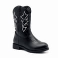thumbnail image 1 of Kids Western Boots for Girls Boys Embroidered Square Toe Cowboy Boot Mid Calf Toddler Cowgirl Boot Side Zipper Shoes Little/Big Kid, 1 of 6