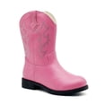 thumbnail image 1 of Kids Western Boots for Girls Boys Embroidered Square Toe Cowboy Boot Mid Calf Toddler Cowgirl Boot Side Zipper Shoes Little/Big Kid, 1 of 6