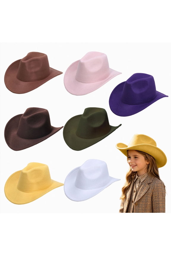 Kids Western Cowboy Hat for Girl Boy Wide Brim Beach Cowgirl Hat with Belt Buckle Cattleman Cowboys Hats 6-12 Months 12-24 Months 2T 3T 4T 5T 6T 7T 8T 9T Children Pink 4-10 Years