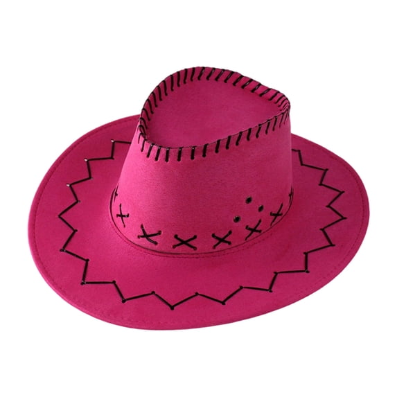 Kids' Western Cowboy Hat Wide Brim for Dress Up Parties Rodeo Day and Halloween Costume - One Cap