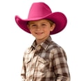 thumbnail image 1 of Kids Western Cowboy Hat for Boys Girls Sun Adjustable Fit Toddler Headwear Adventures Clothes, 1 of 4