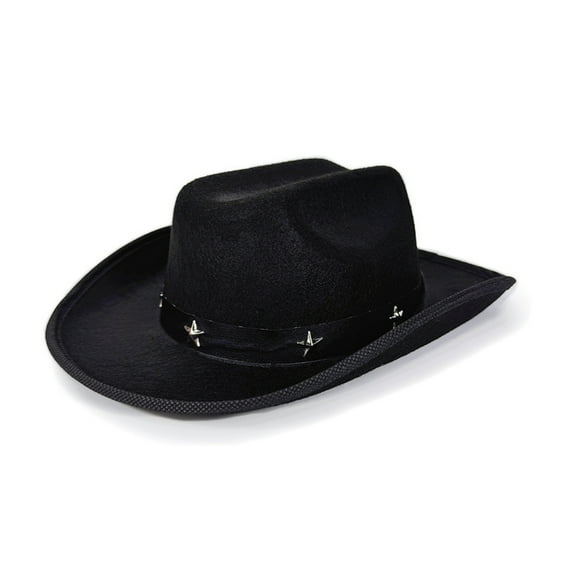 Kids Western Cowboy Hats with Star Studs for Ages 3-12 Outdoor Party